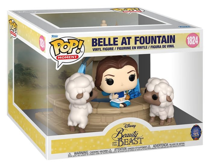 La Belle et la Bête POP! Moment Vinyl figurines Belle at Fountain 15 cm
