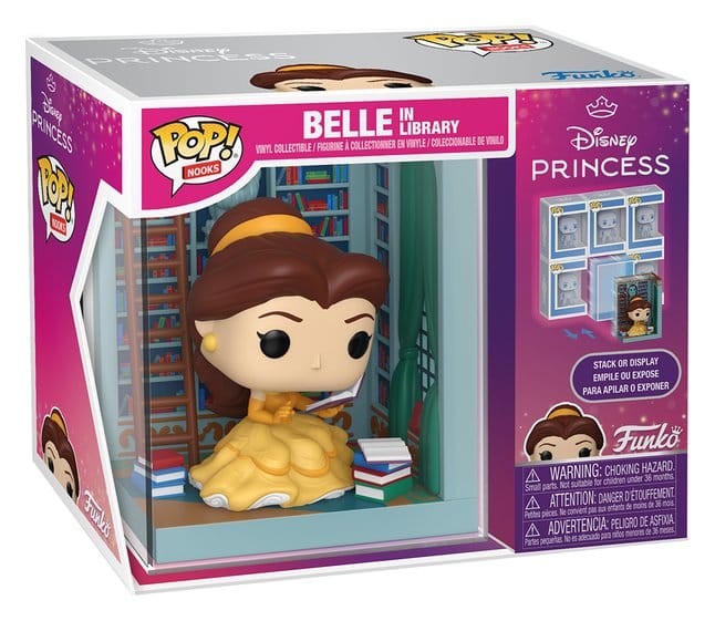 La Belle et la Bête POP! Nooks Vinyle Diorama Belle in Library 16 cm