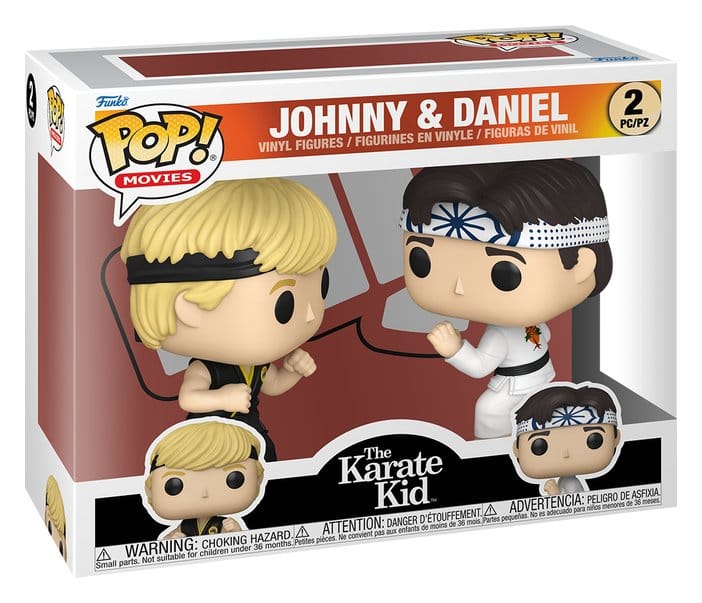 Karate Kid POP! Movies Vinyl figurines Johnny & Daniel 9 cm