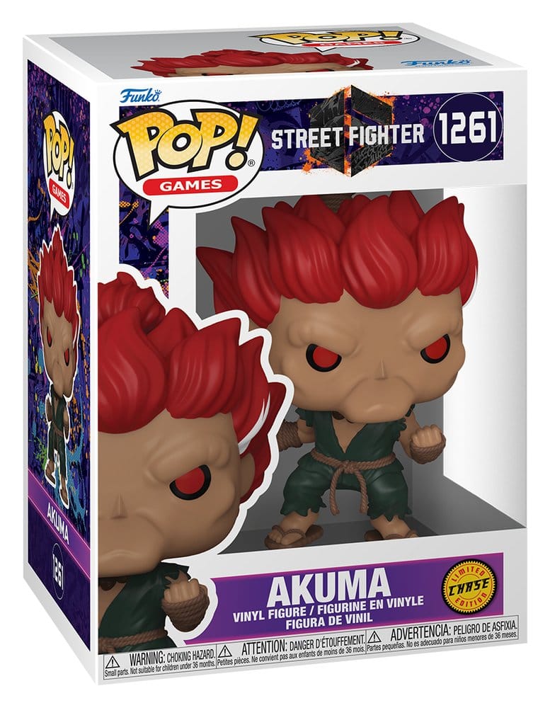 Street Fighter 6 POP! Animation Vinyl assortiment figurines Akuma with Chase 9 cm (6)