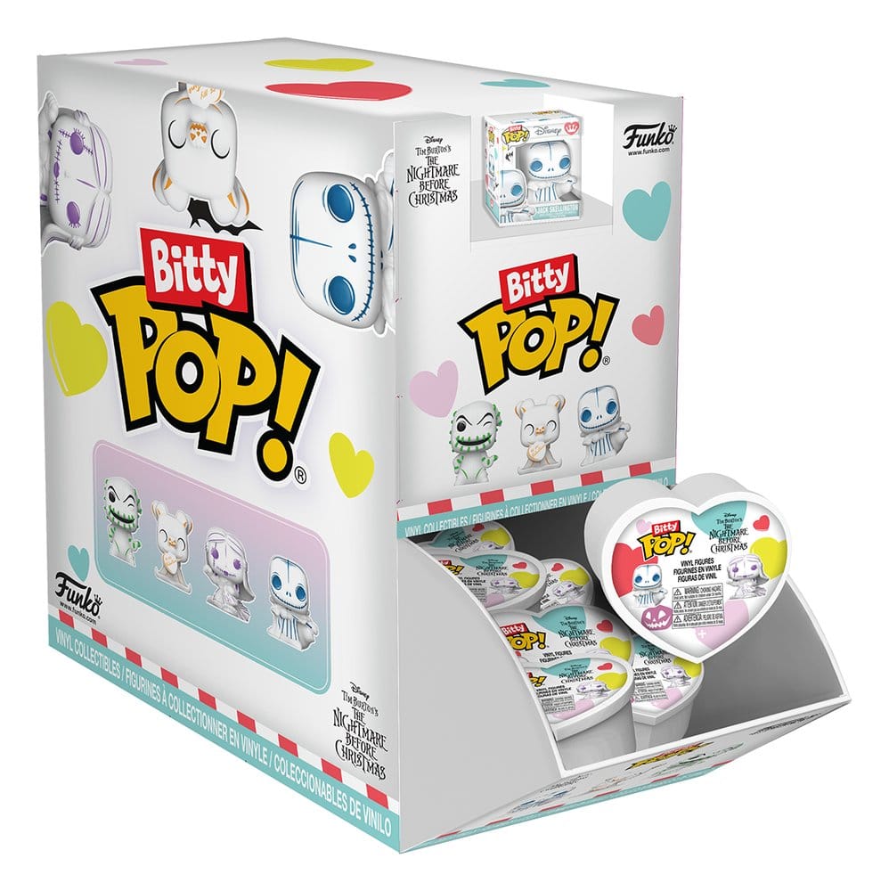 L'Étrange Noël de monsieur Jack figurine Pocket POP! Vinyl Hearts Valentines PDQ Display (24) 2,5 cm