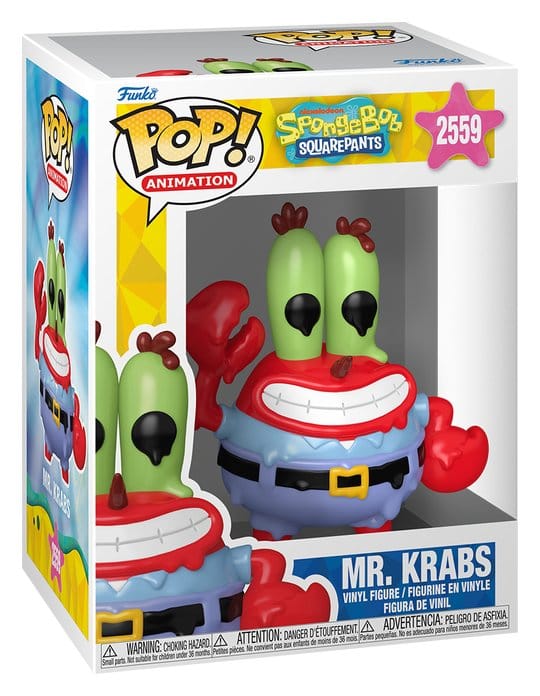 Bob l´éponge POP! Animation Vinyl figurine Mr. Krabs 9 cm