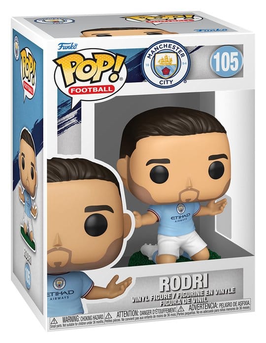 Manchester City F.C. POP! Football Vinyl figurine Rodri 9 cm