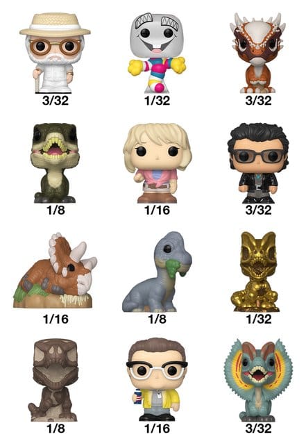 Jurassic Park présentoir figurines Bitty POP! Vinyl 2 cm (32)