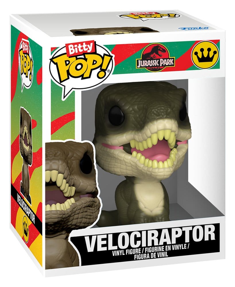 Jurassic Park pack 2 figurines Bitty POP! Vinyl Velociraptor & Brachiosaurus 2 cm