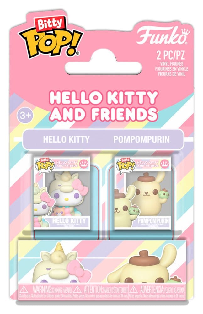 Sanrio pack 2 Bitty POP! Vinyl figurines HK & PomPom 2 cm
