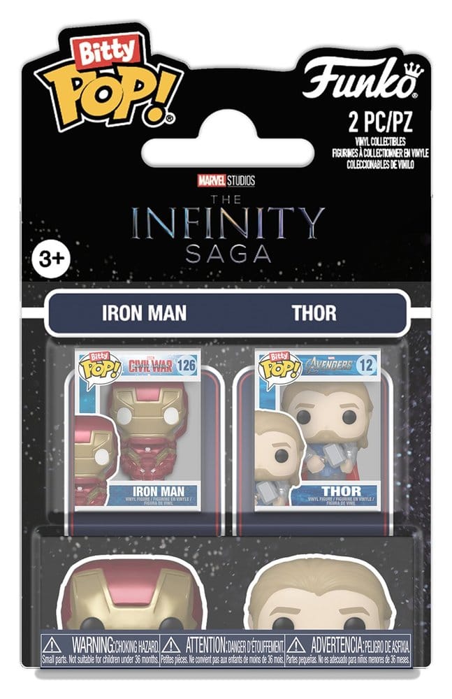 Marvel IS pack 2 Bitty POP! Vinyl figurines IM & Thor 2 cm