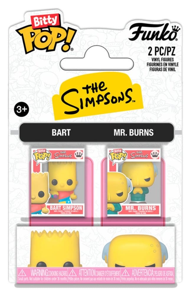 Simpsons pack 2 Bitty POP! Vinyl figurines B & Mr. B 2 cm