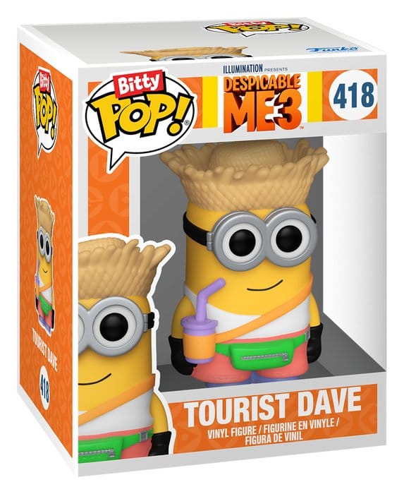 Minions Bitty POP! Vinyl figurines Pajama Bob & Tourist Dave 2 cm