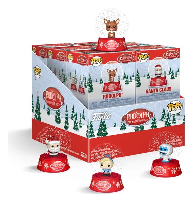 Rudolph, le petit renne au nez rouge présentoir Blind Box boules à neige Mystery Minis 12 pc 5 cm (12)