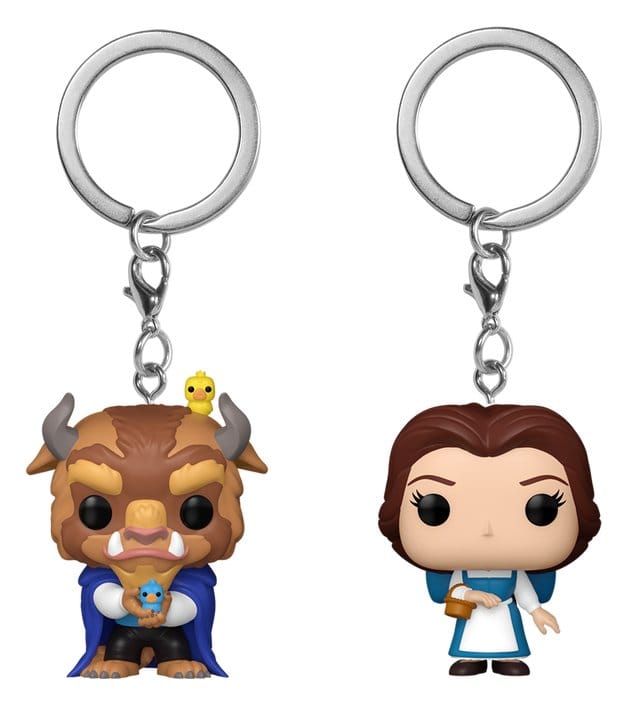La Belle et la Bête pack 2 porte-clés POP! Vinyl Belle & Beast 4 cm