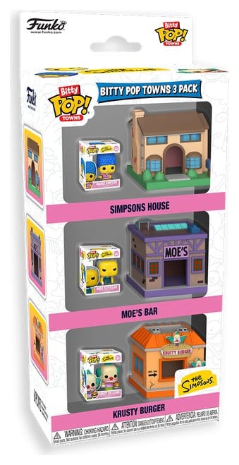 Les Simpson Bitty POP! Towns Vinyl pack 3 figurines Springfield