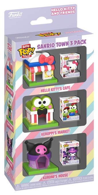Sanrio Bitty POP! Towns Vinyl pack 3 figurines SanrioTown