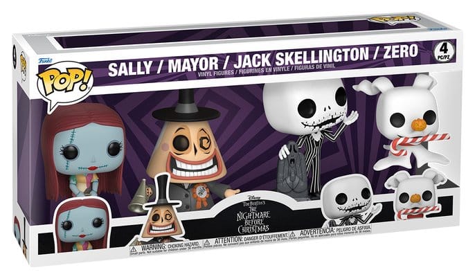 L'Étrange Noël de monsieur Jack POP! Disney Vinyl figurines 4-Pack Black Friday Bundle 9 cm