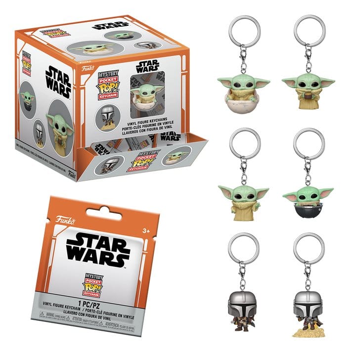 Star Wars présentoir porte-clés Pocket POP! The Mandalorian 4 cm (12)