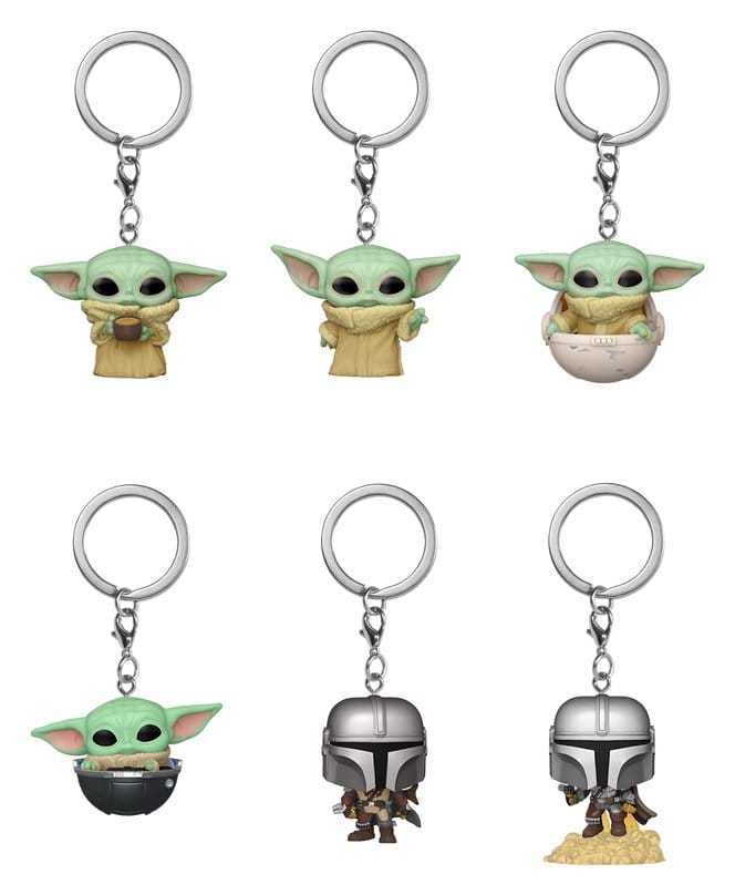Star Wars présentoir porte-clés Pocket POP! The Mandalorian 4 cm (12)