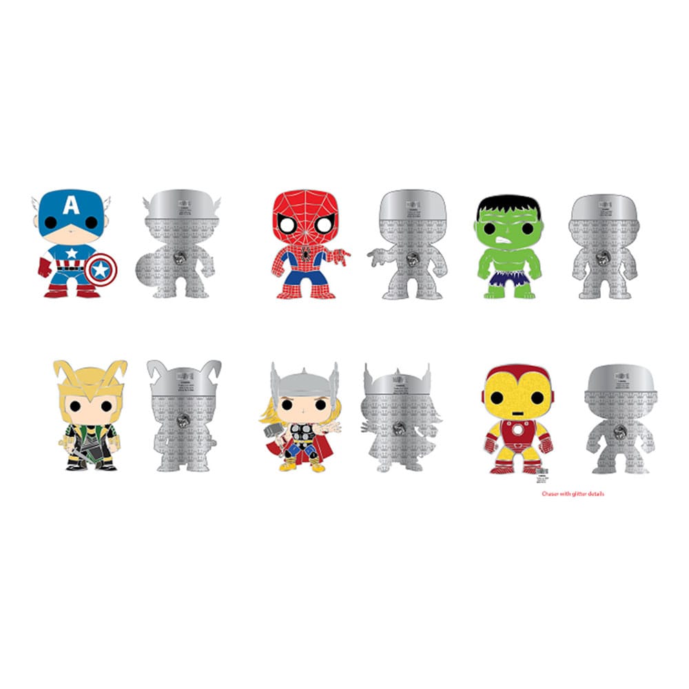 Marvel Loungefly POP! Pin assortiment pin's émaillés Group 3 cm (12)