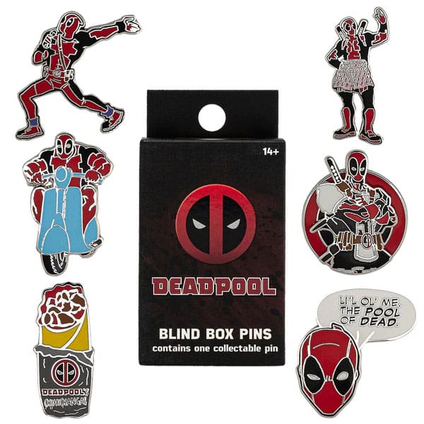 Marvel Loungefly assortiment pin's émaillés Blind Box Deadpool (12)