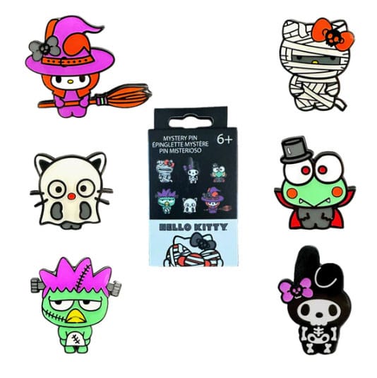 Hello Kitty by Loungefly présentoir pin's émaillés Blind Box Halloween (12)