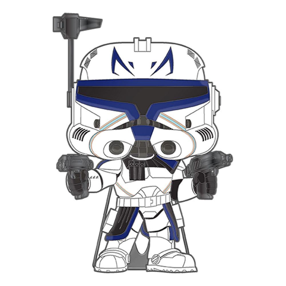Star Wars Clone Wars Loungefly POP! Pin pin's émaillé Captain Rex (Glow-in-the-Dark) 10 cm