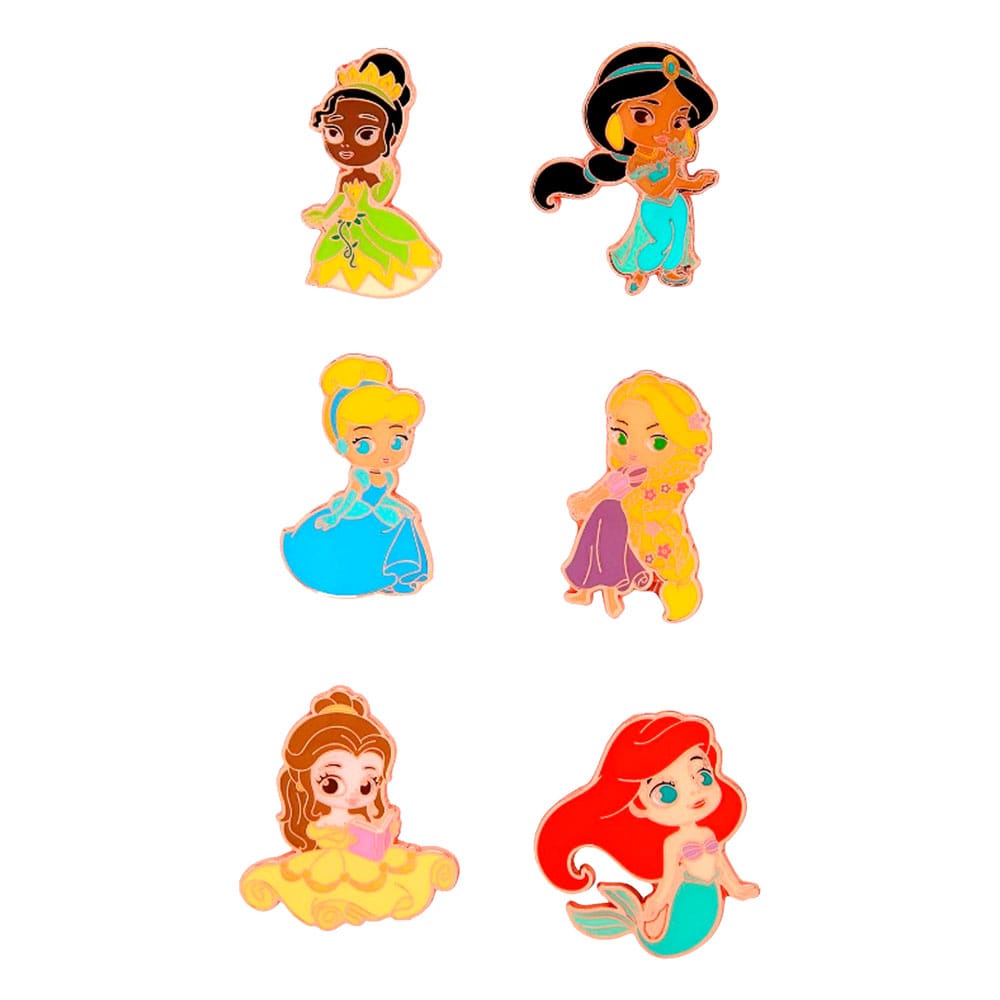 Disney Loungefly POP! Pin assortiment pin's émaillés Princess Chibi 4 cm (12)