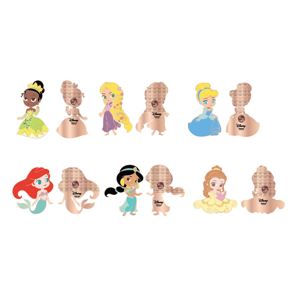 Disney Loungefly POP! Pin assortiment pin's émaillés Princess Chibi 4 cm (12)