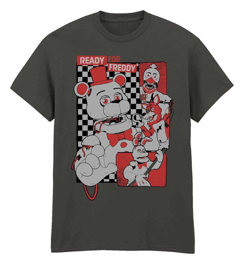 Five Nights at Freddy’s T-Shirt Collage Light Graphite (L)