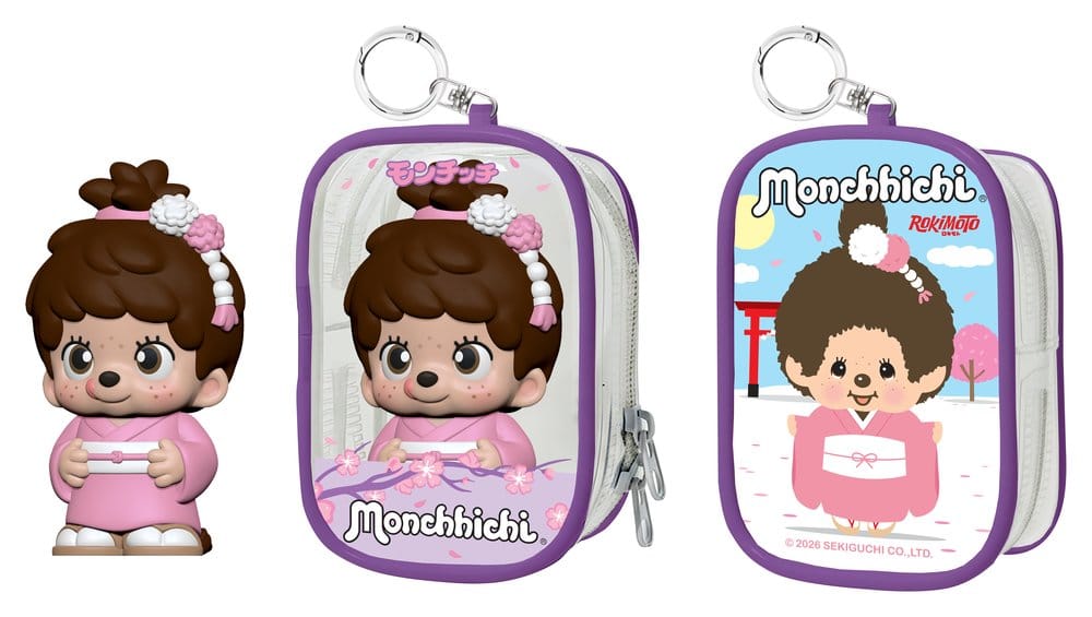 Monchhichi Chase Case Mini Figurine Blind Box Série 2 9 cm