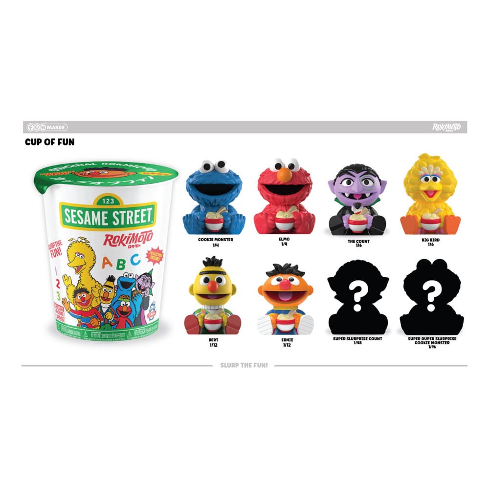 Sesame Street Rokimoto Cup of Fun présentoir figurines Blind Box Wave 1 10 cm (12)