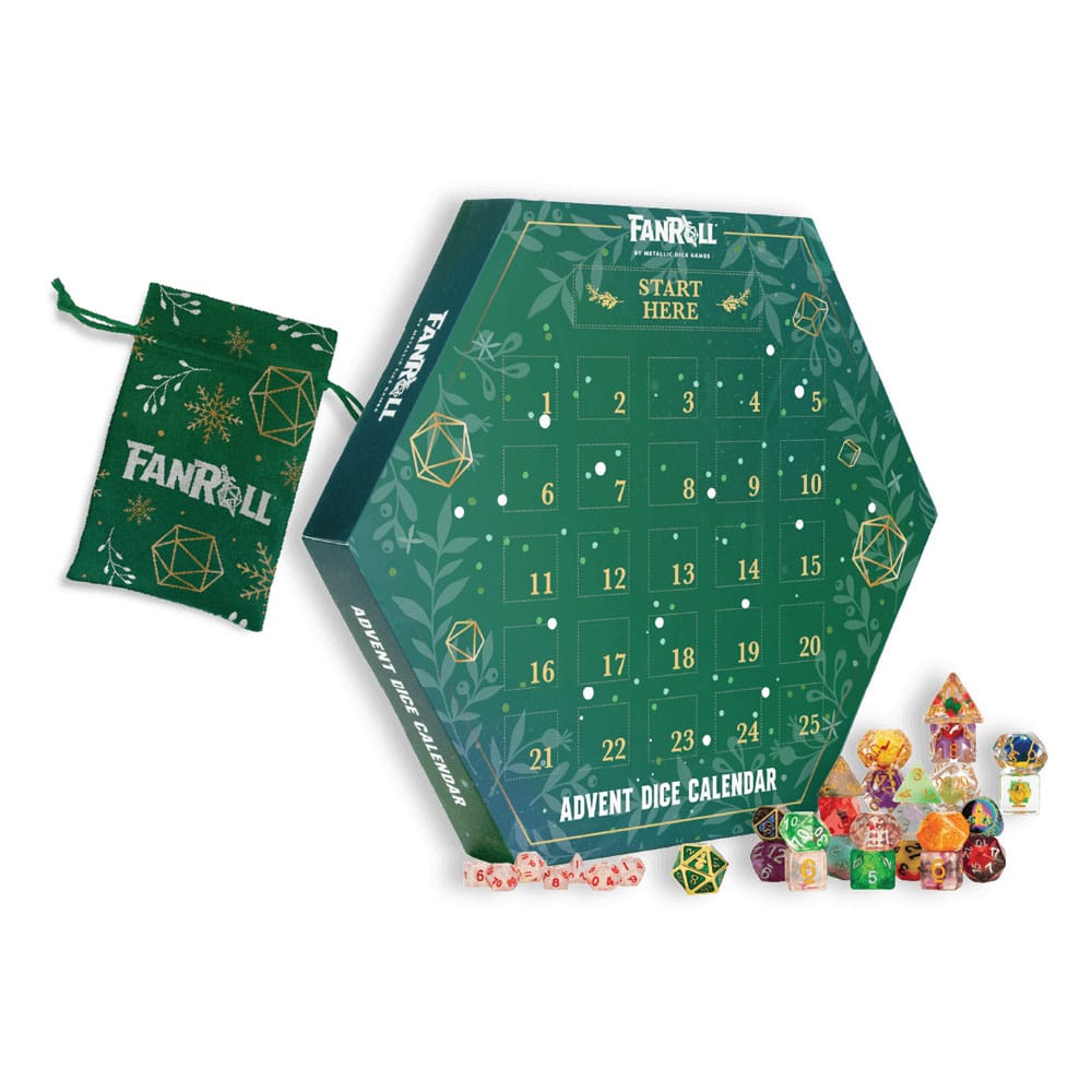FanRoll Calendrier de l'Avent Holiday Dice
