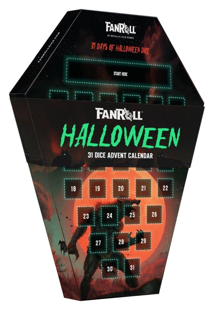 Halloween Calendrier de l'Avent 31 jours Dice Goblin Werewolf 2026