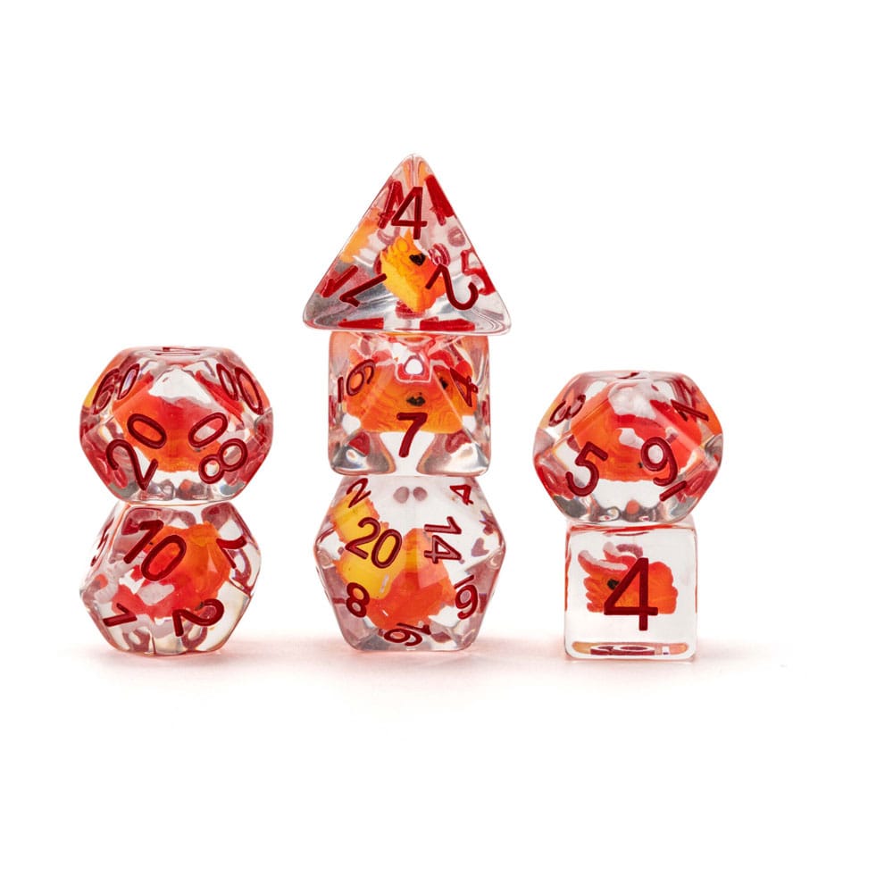 Dragon Storm pack dés Inclusion Red Dragon (7)