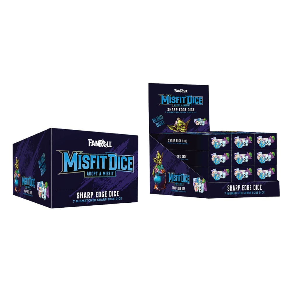 Misfit Adopt a Misfit pack dés Blind Box Sharp Edge Dice assortiment (12)