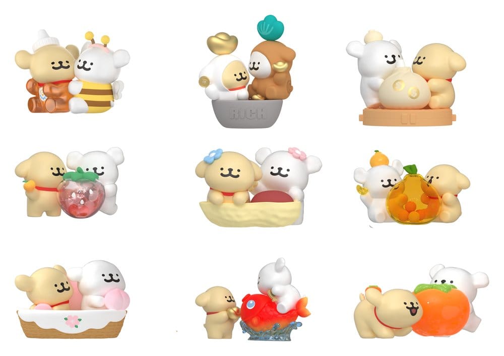 Maltese Blind Box présentoir mini-figurines Lucky  Paws Series (8)