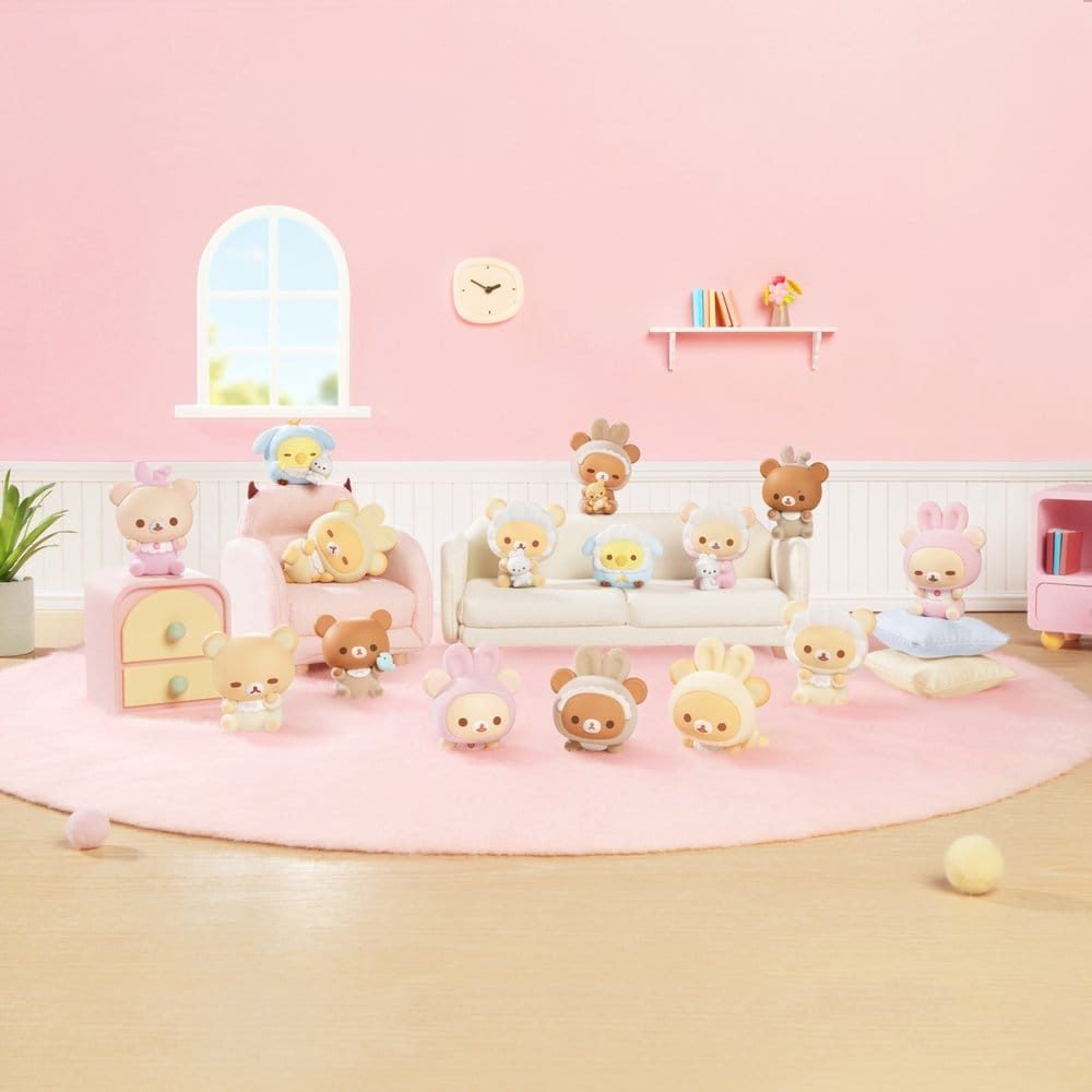 Rilakkuma Nuonuo Baby Series présentoir Blind Box figurines mini Cubby Face (4)