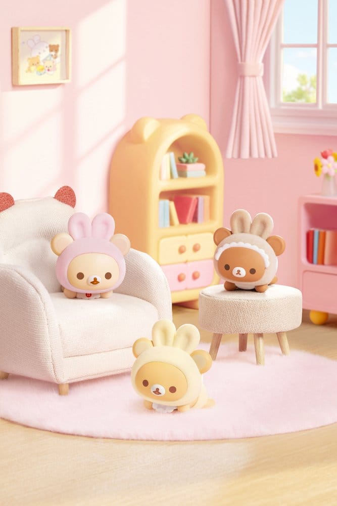 Rilakkuma Nuonuo Baby Series présentoir Blind Box figurines mini Cubby Face (4)