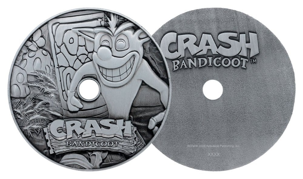 Crash Bandicoot réplique Metal CD-ROM Collectible Limited Edition 11 cm