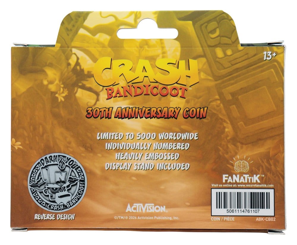 Crash Bandicoot Pièce De Collection Presentation Édition Limitée
