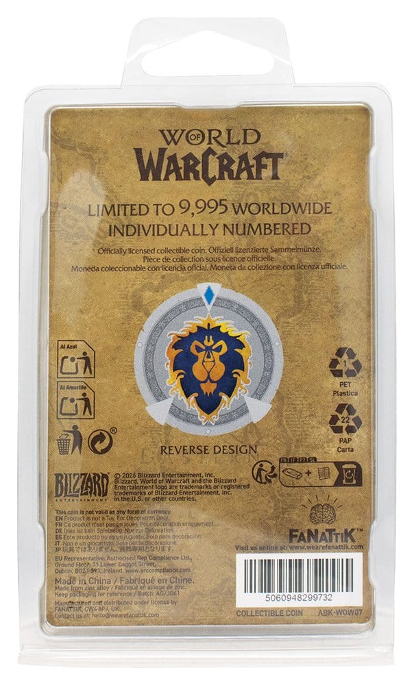 World of Warcraft pièce de collection Faction Limited Edition