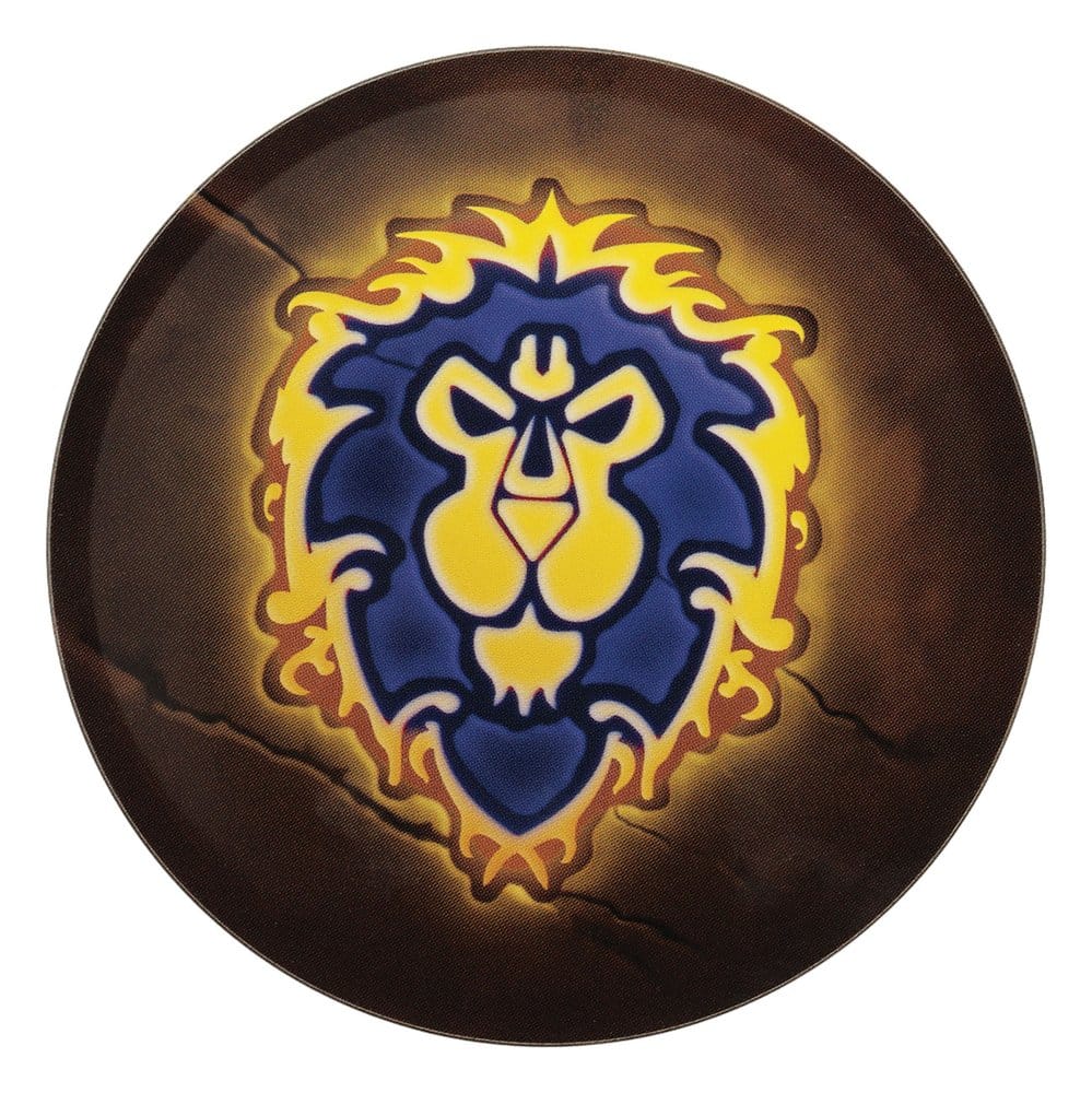 World of Warcraft pack 4 sous-verres en métal imprimé
