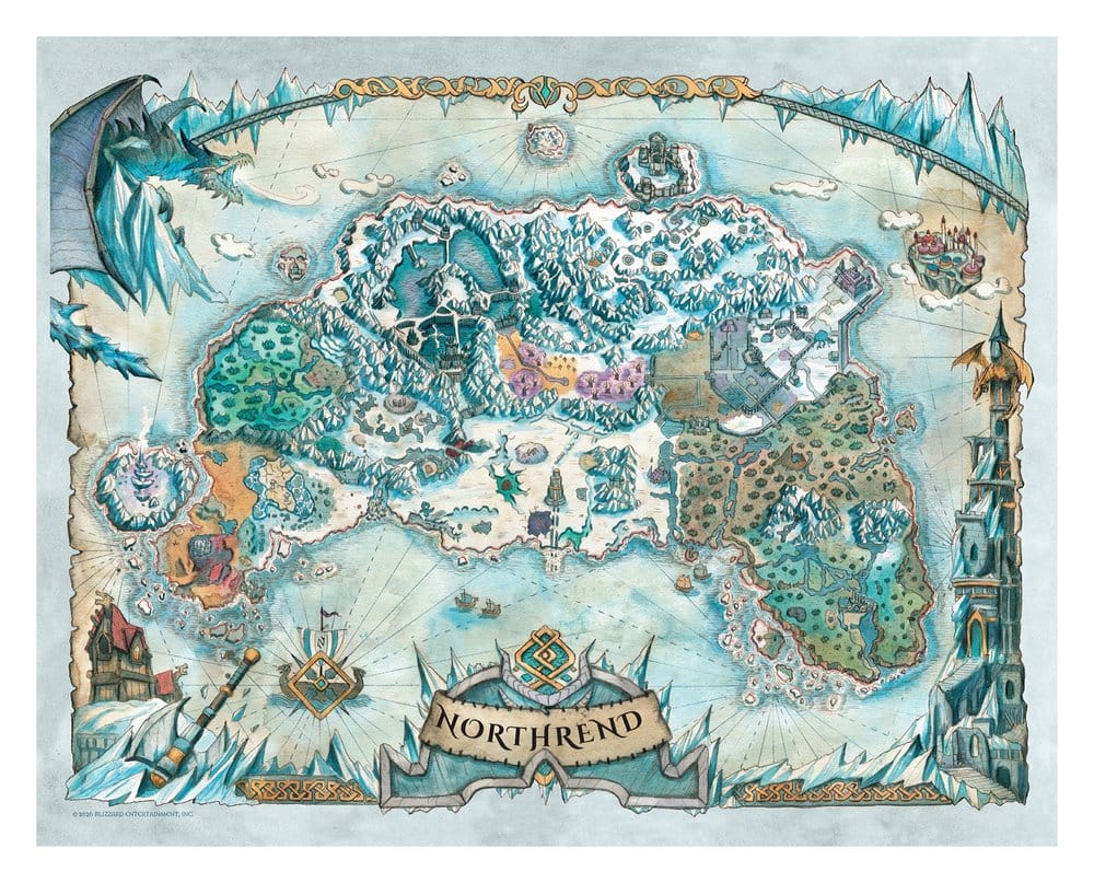 World of Warcraft lithographie Set Limited Edition 42 x 30 cm