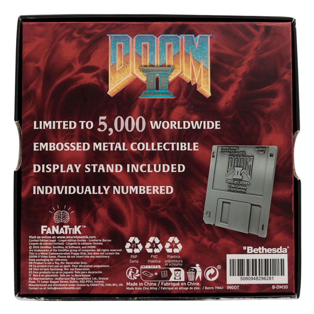 Doom 2 réplique Arena Floppy Disk Limited Edition