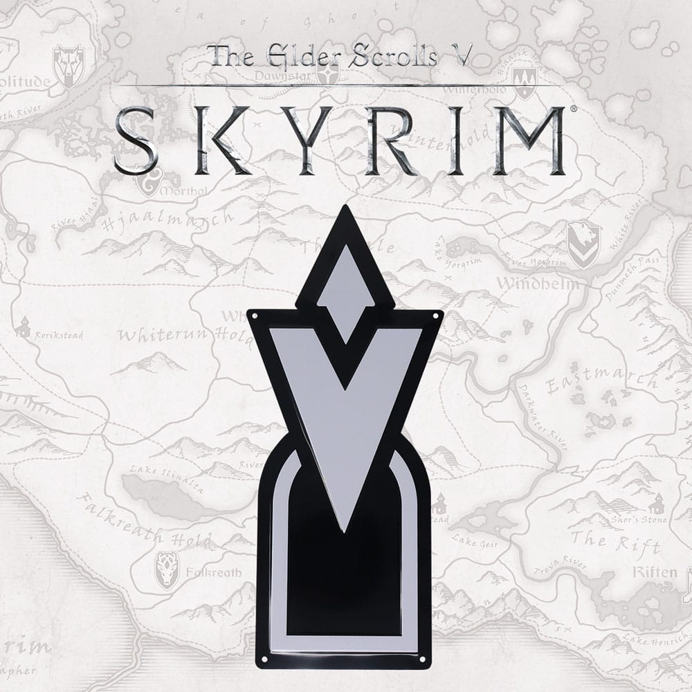 Elder Scrolls Skyrim panneau métal Skyrim Quest Marker