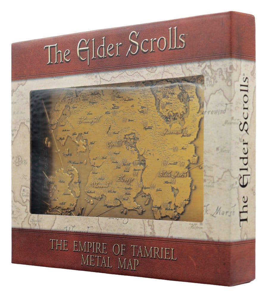 The Elder Scrolls réplique Metal Map of Tamriel Limited Edition 15 x 13 cm