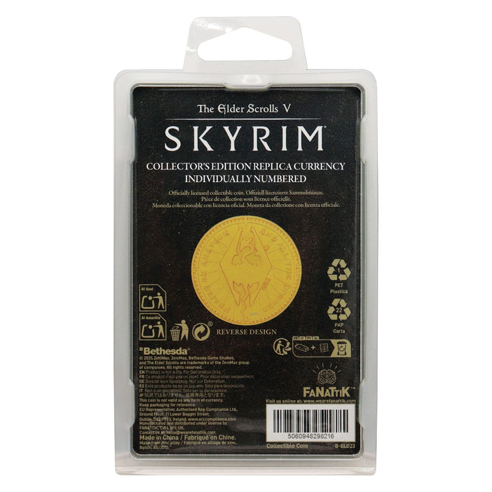 The Elder Scrolls pièce de collection Septim Misty Gold Edition