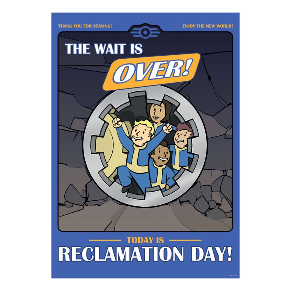 Fallout lithographie Reclamation Day Limited Edition 42 x 30 cm