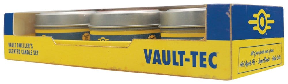 Fallout pack 3 bougies Vault Dweller's 6 cm