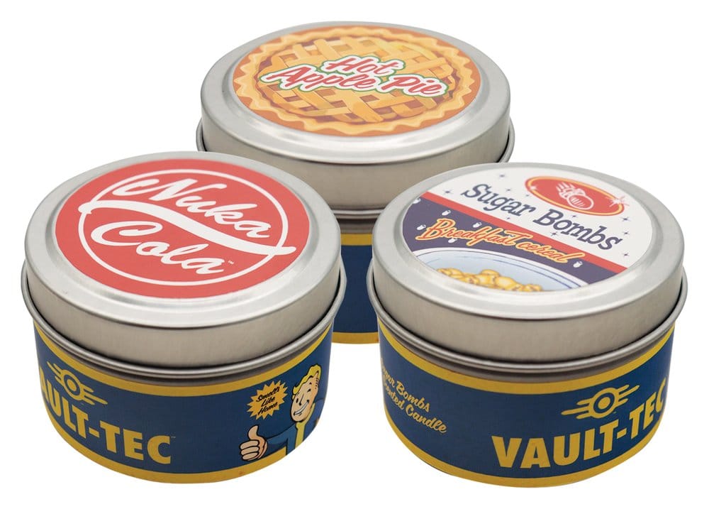 Fallout pack 3 bougies Vault Dweller's 6 cm