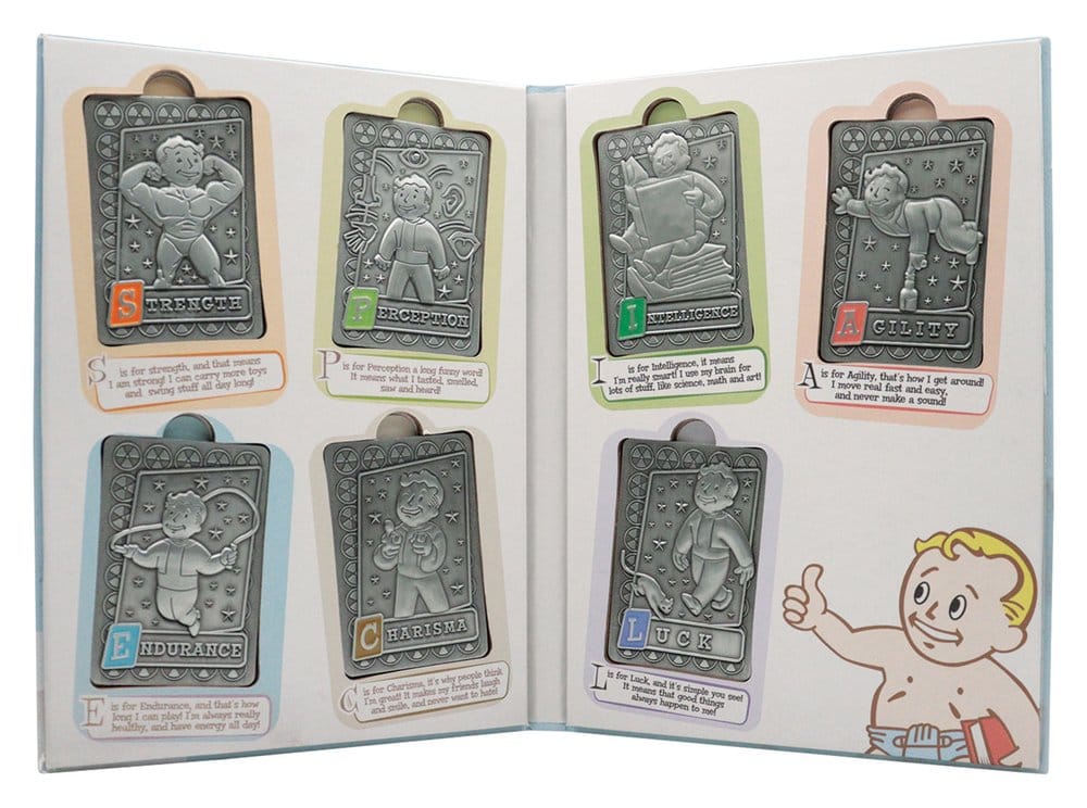 Fallout Lingotes avec album de collection S.P.E.C.I.A.L. Perk Card Collector’s Album