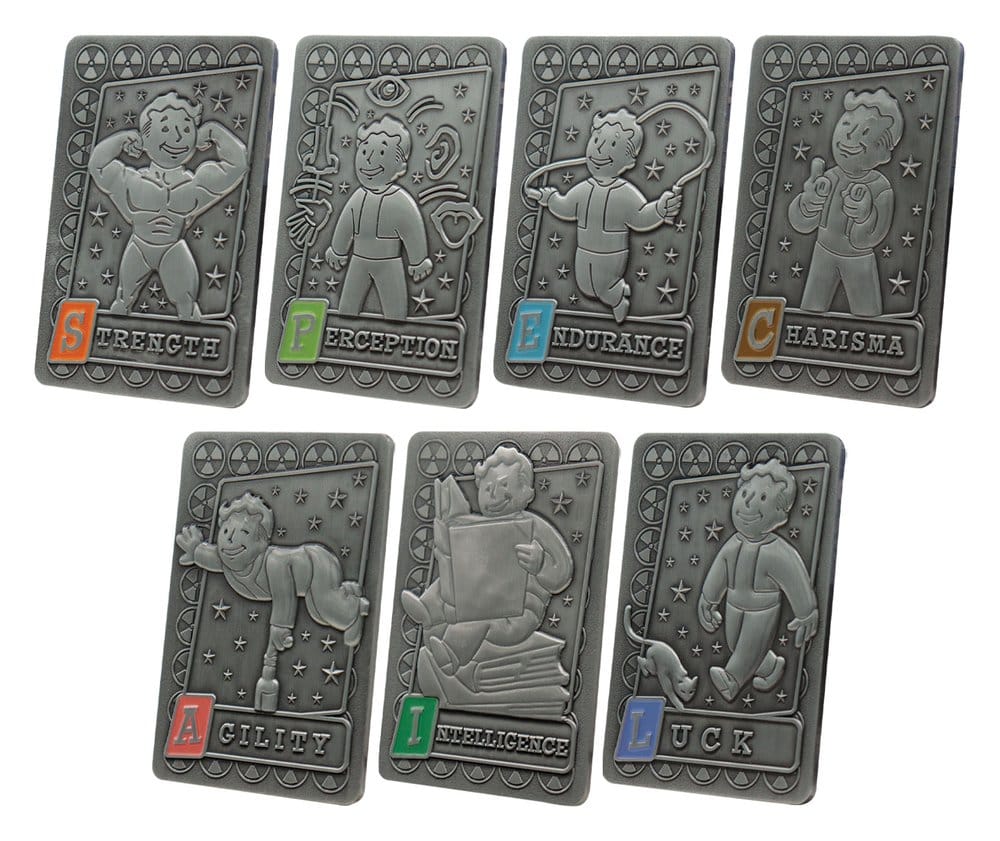 Fallout Lingotes avec album de collection S.P.E.C.I.A.L. Perk Card Collector’s Album